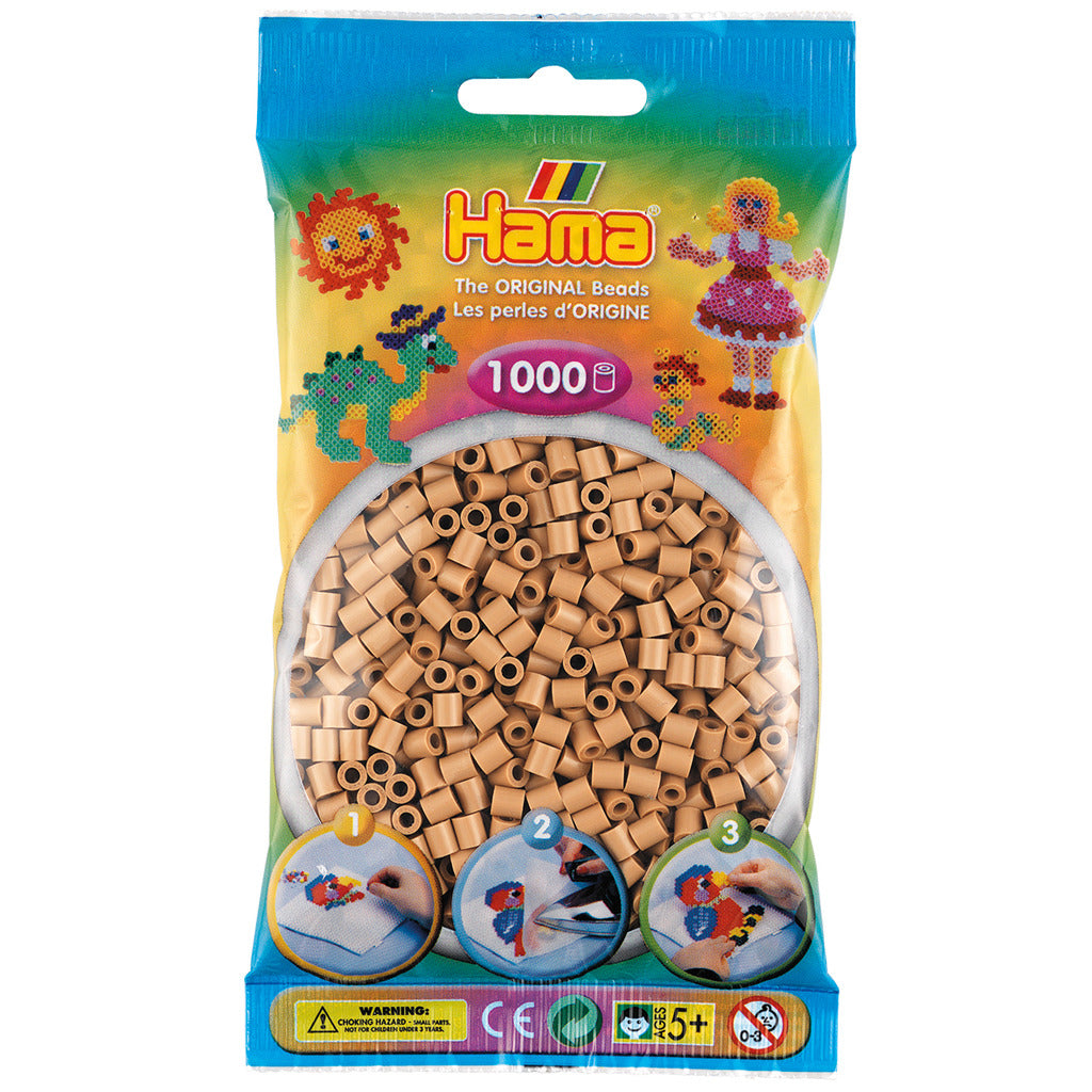 Hama strijkkralen, 1000 stuks, lichtbruin
