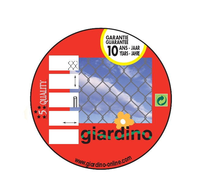 Giardino producten gaas harmonica verzinkt 50 2 0 1 25m x 25m