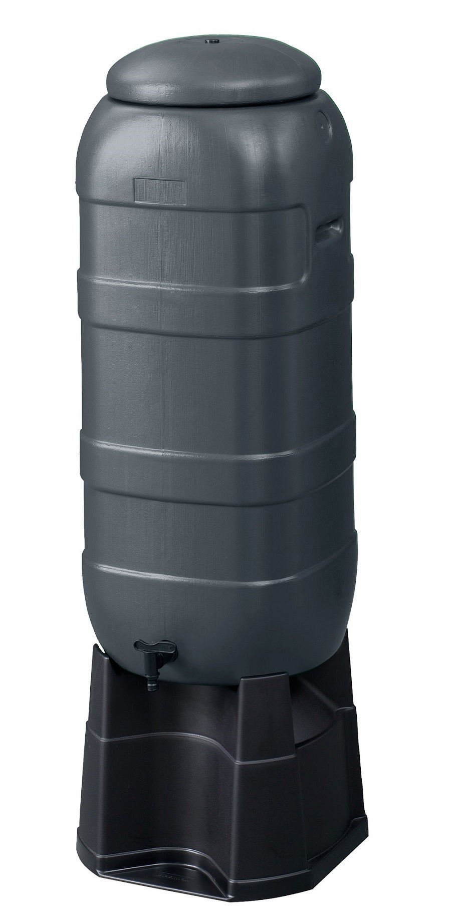 Begreen producten regenton compl 100 liter antraciet plusgratis voet