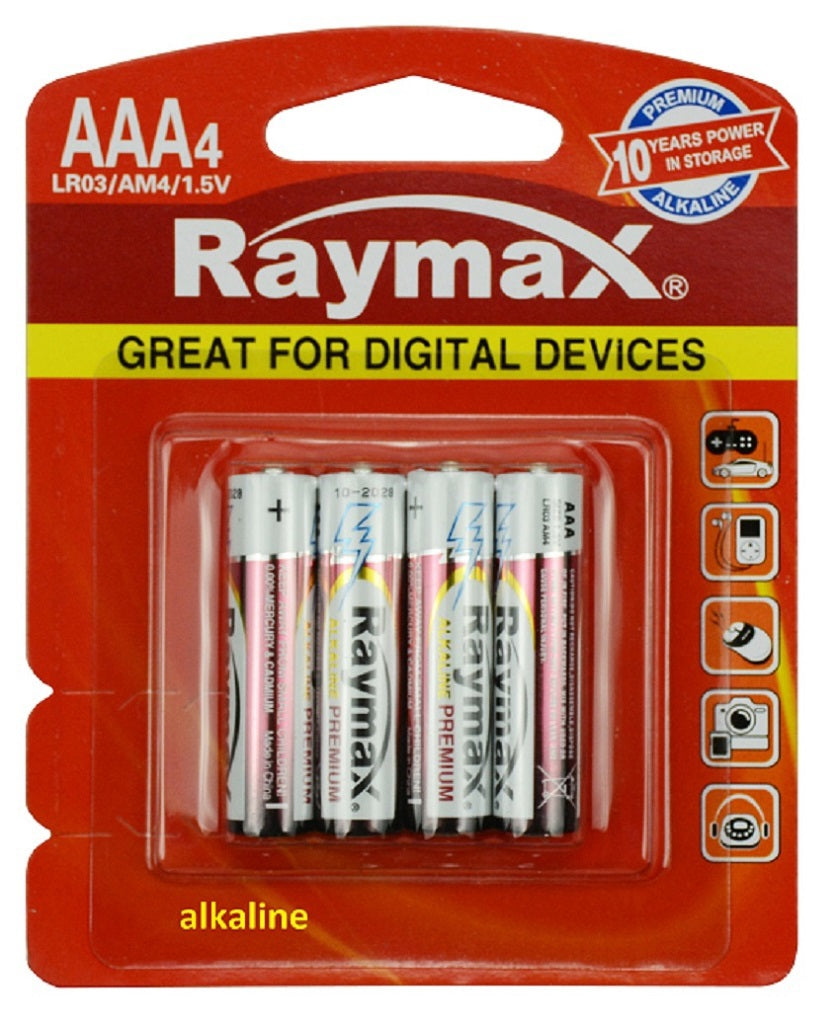 Raymax producten batterij penlite mini alkaline lr03 aaa 15v x4st