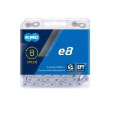 Kmc ketting 6 7 8 speed e8 ept 122 schakels - donker zilver