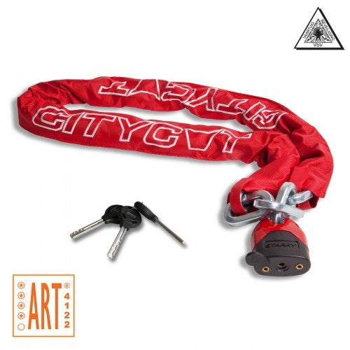 Slot ketting citycat red chain 150cm art 4****