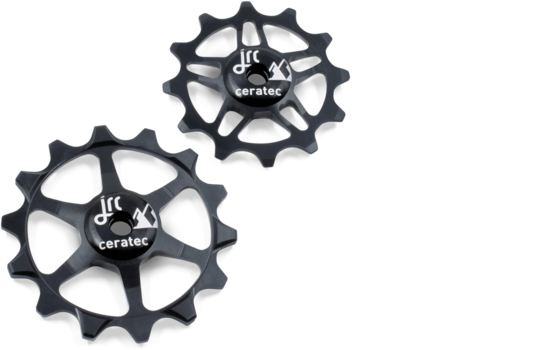 Jrc - keramische derailleurwiel set sram eagle xx1, x01, gx, nx, sx 12 14t zwart