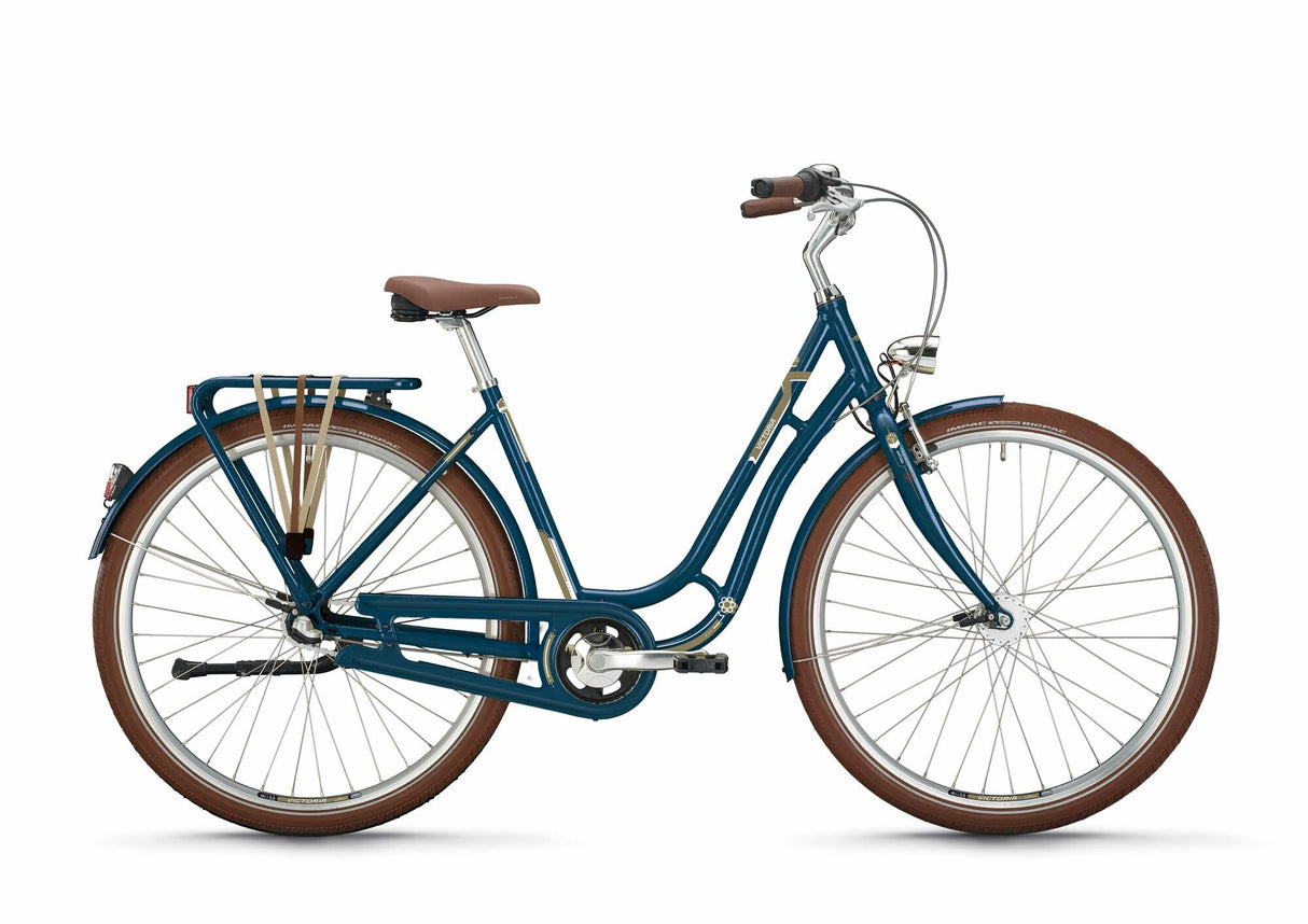 Victoria stadsfiets antiqa 1 mod. 24 bike vict.antiqa 1 28 50 nost.3sp azurro blue