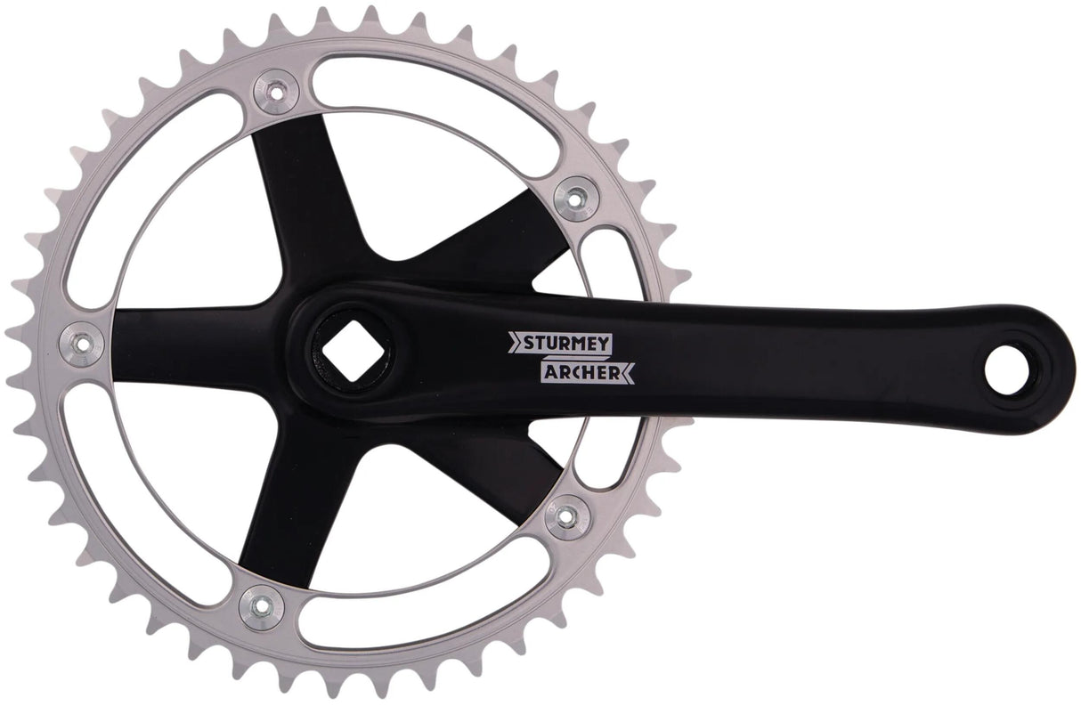 Sturmey archer crankstel fct 62 64 single crank sets 44 z. 170 mm black