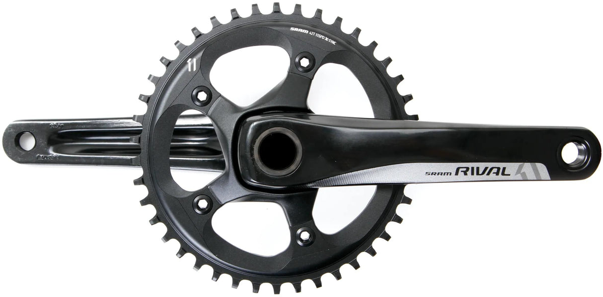 Sram crankstel rival 1 crankset rival 1 gxp 42 t. 170mm black