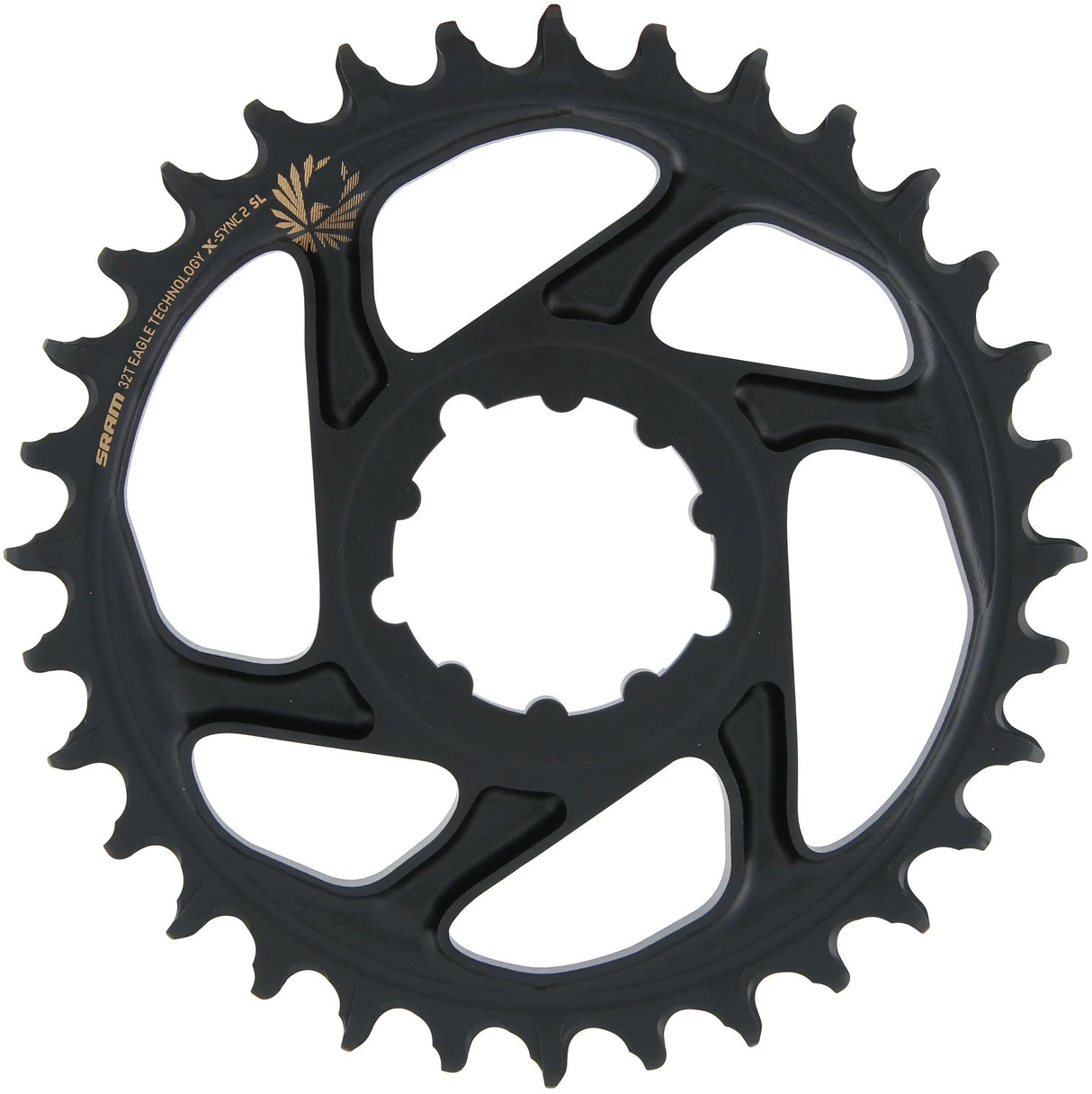 Sram kettenblatt x-sync2 sl chain ring x-sync2 sl 32 teeth alu gold