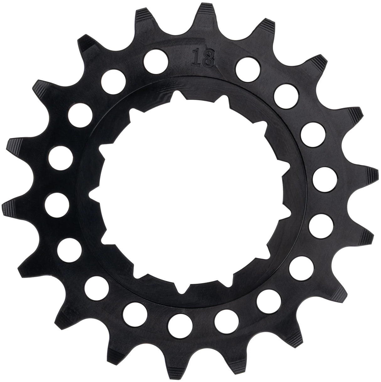 Kmc steck-zahnkranz sprocket rohloff 1 2 x 1 8 18z, aluminum