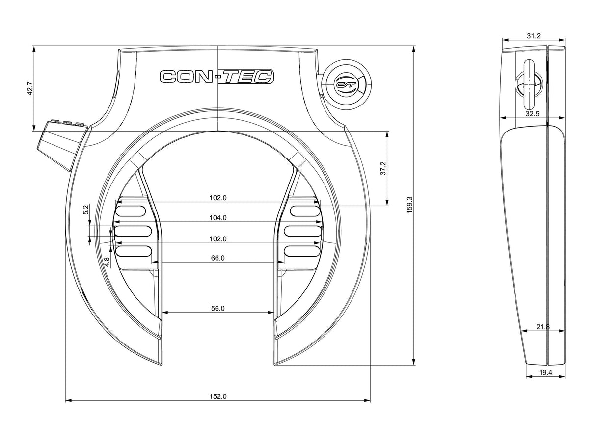 Contec ring- en accuslot set powerloc m ct frame locks powerloc ct1 nr blo bos dt2 werkst