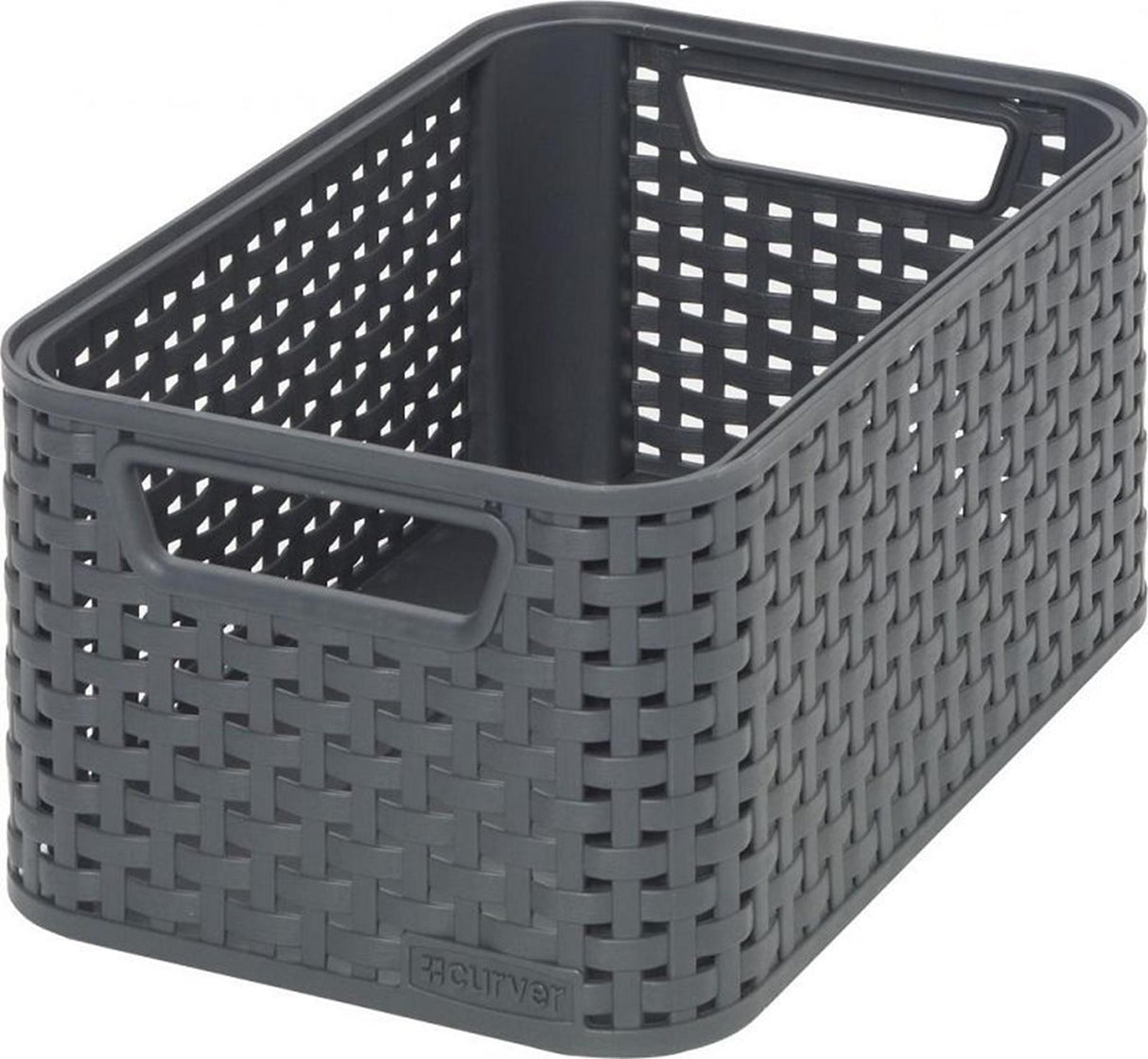 Curver style mand s rotanstyle antraciet 12,9x28,5x19,4cm