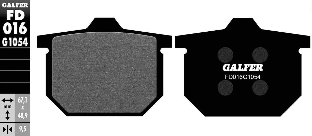 Galfer remblokken fd016 brake pad fd016 g1054 organic