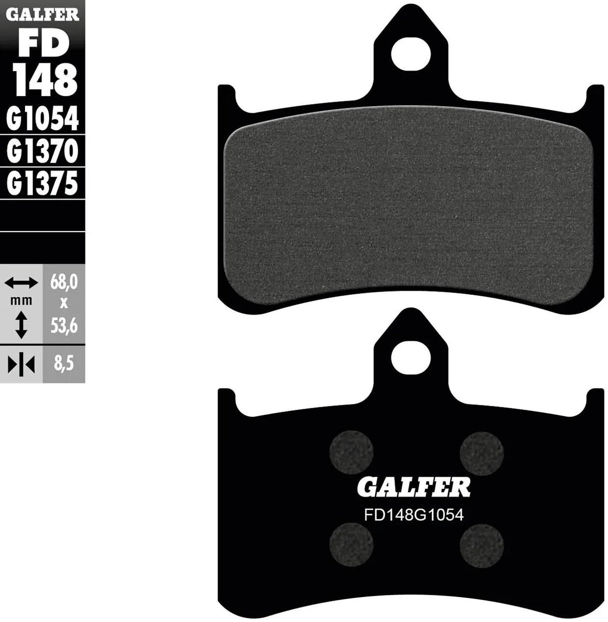 Galfer remblokken fd148 brake pad fd148 g1054 organic