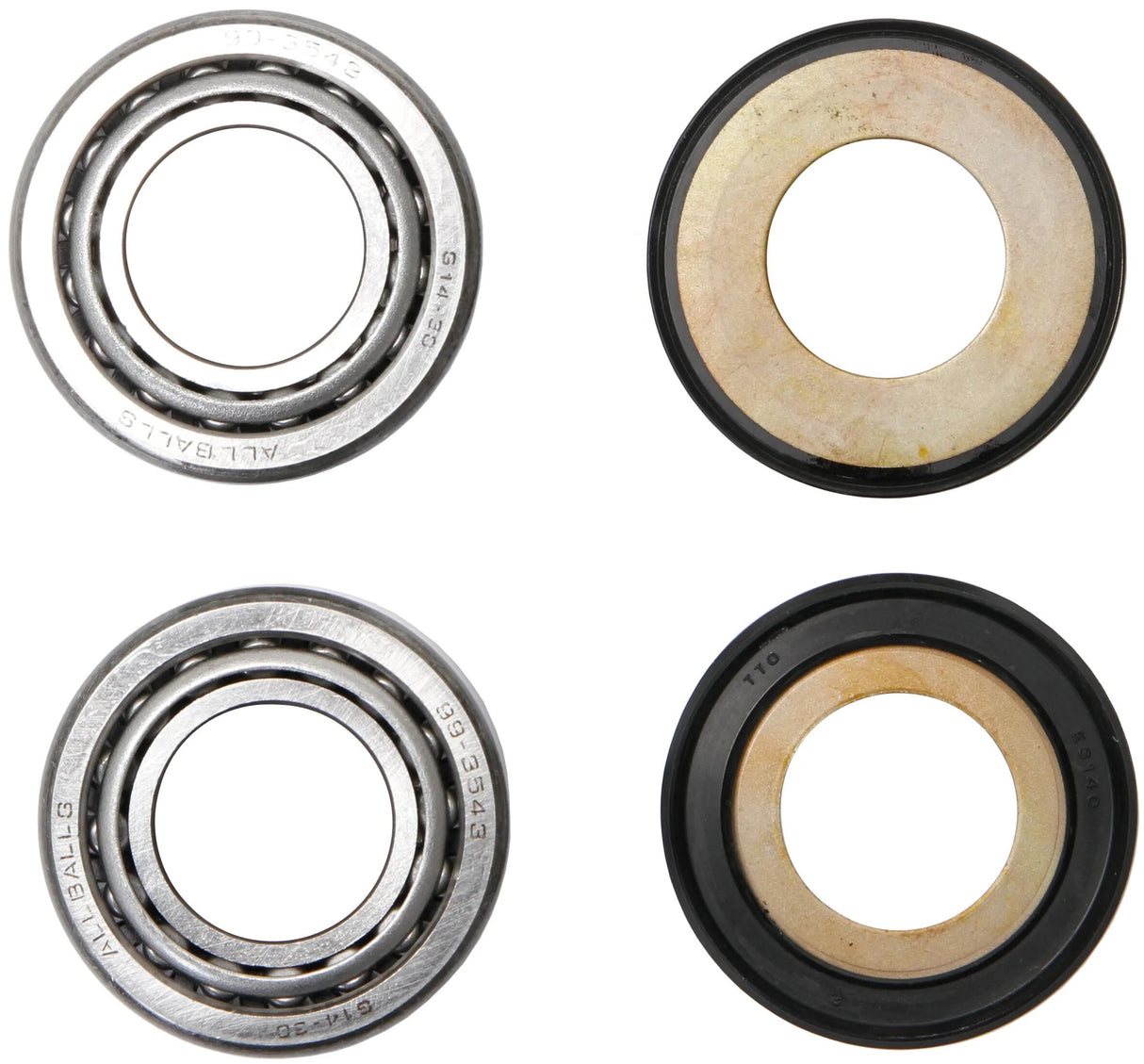 All balls racing balhoofd lagerset steering head bearing set 22-1062 with simmerrings