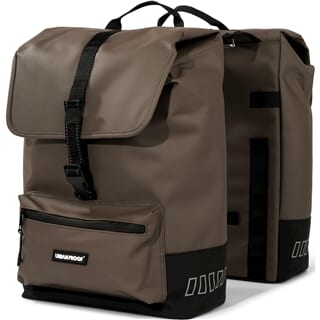Urbanproof tas double cargo up recycle 38l bruin