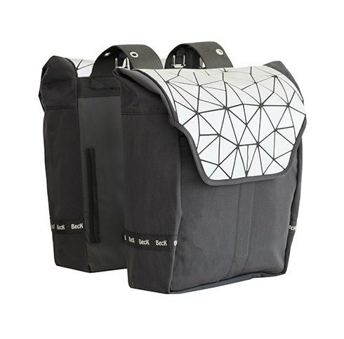 Tas dubbel beck ultra zilver 32l.