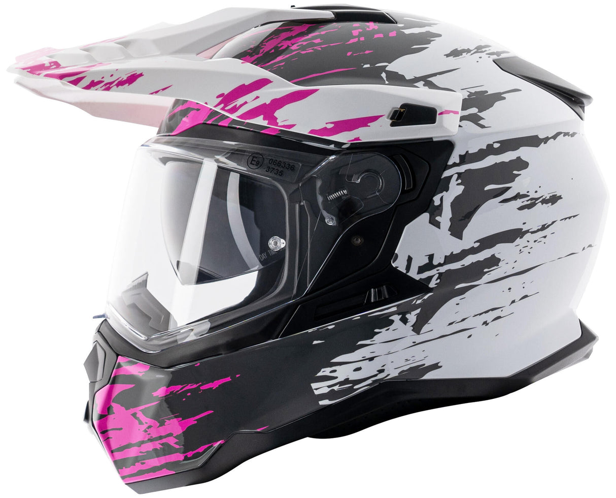 Spec-x endurohelm sx-62.01 r1 stinger adv helmet spac-x sx-62.01 r1 stinger adv m white pink