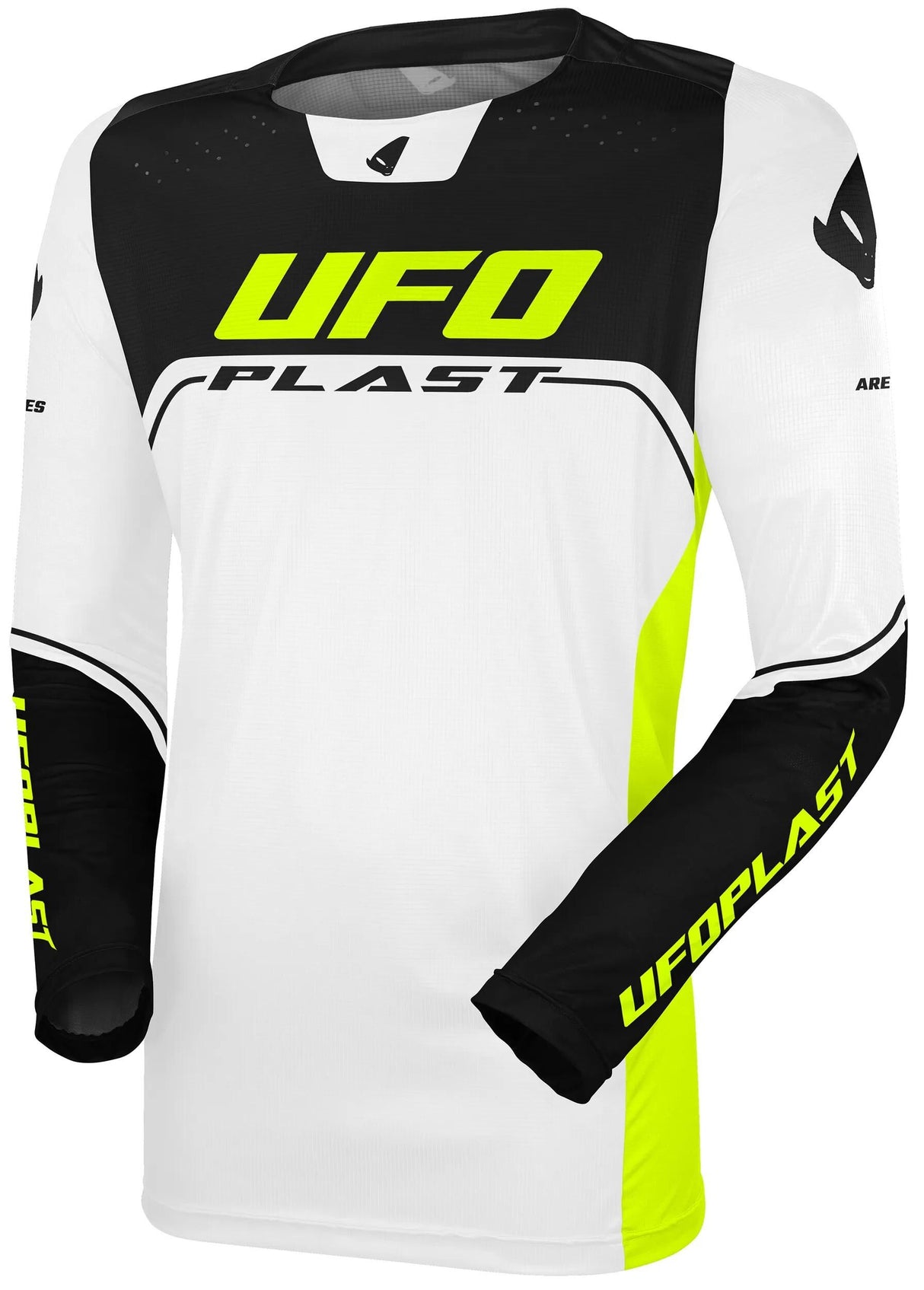 Ufo plast jersey ares kids children's jersey ufo are white black gr.s
