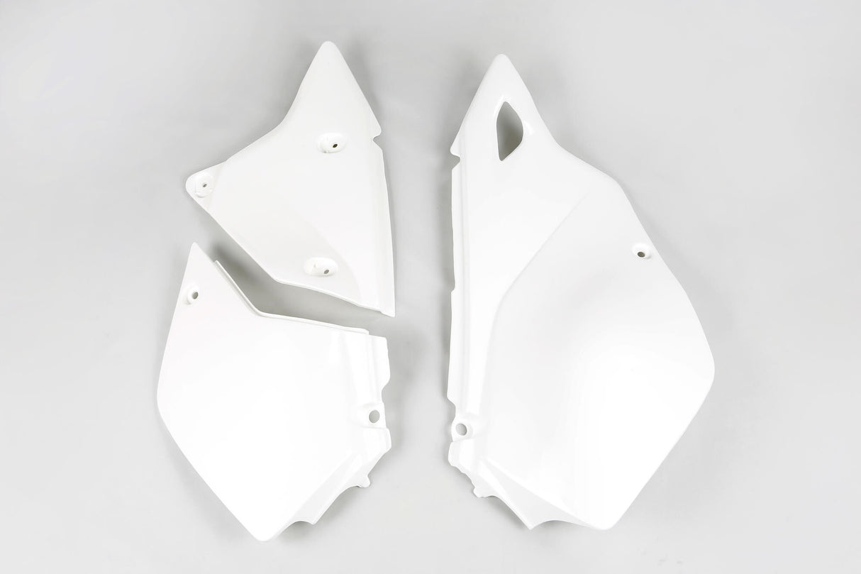 Ufo plast seitenverkleidung side covers ufo kawasaki white