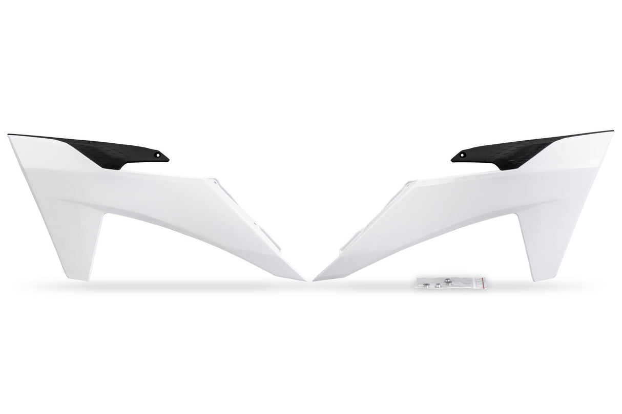Ufo plast kühlerabdeckung radiator covers ufo ktm white