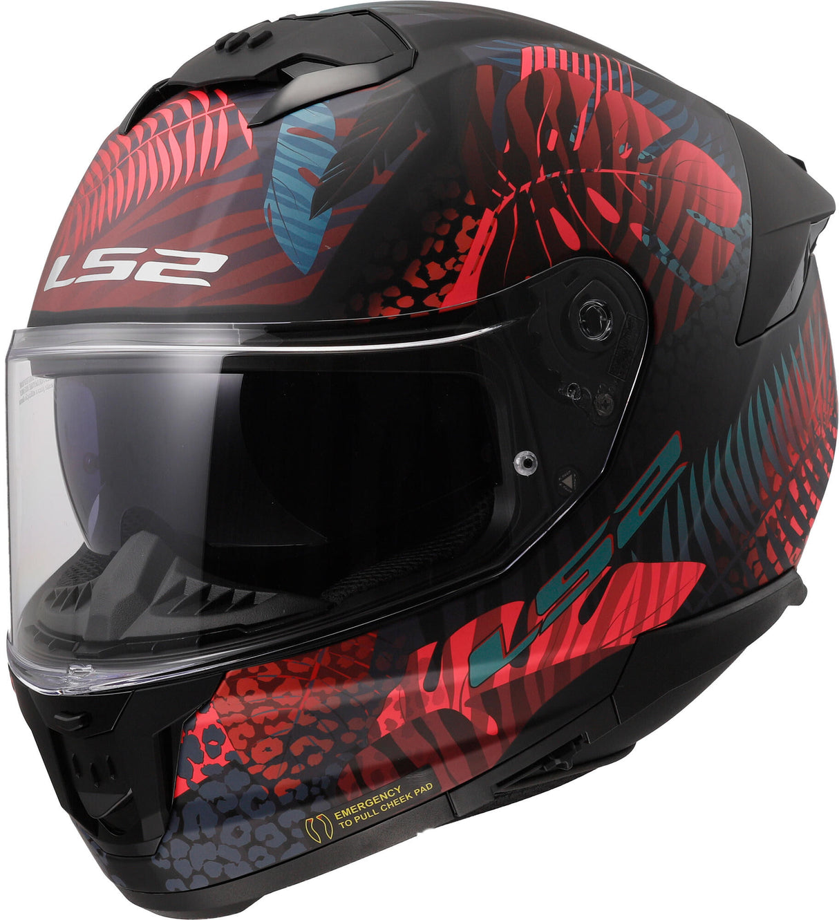 Ls2 integraalhelm ff808 stream ii jungle helmet ff808 stre.ii jung.xl bl. pink blue