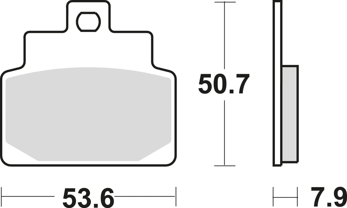 Trw remblokken mcb 709 brake pads organ. mcb 709