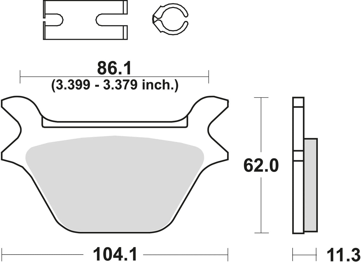 Trw remblokken mcb 583 brake pads org.perf. mcb 583