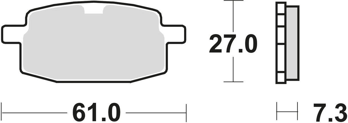 Trw remblokken mcb 590 brake pads organ. mcb 590