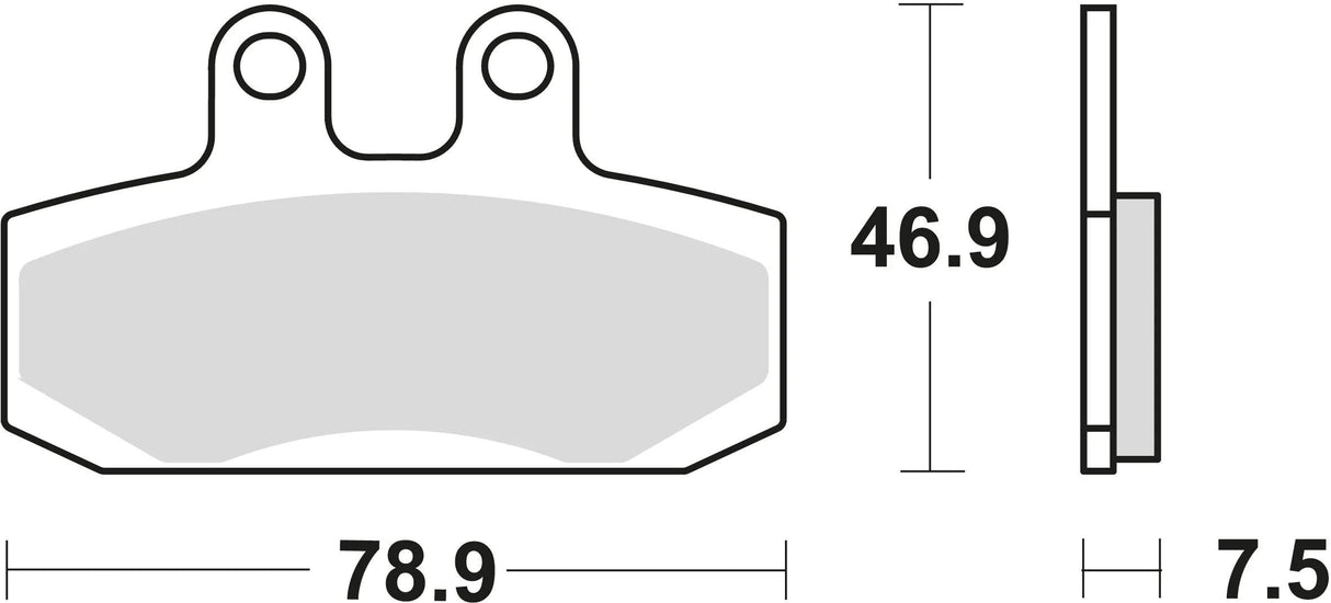 Trw remblokken mcb 673 brake pads organ. mcb 673