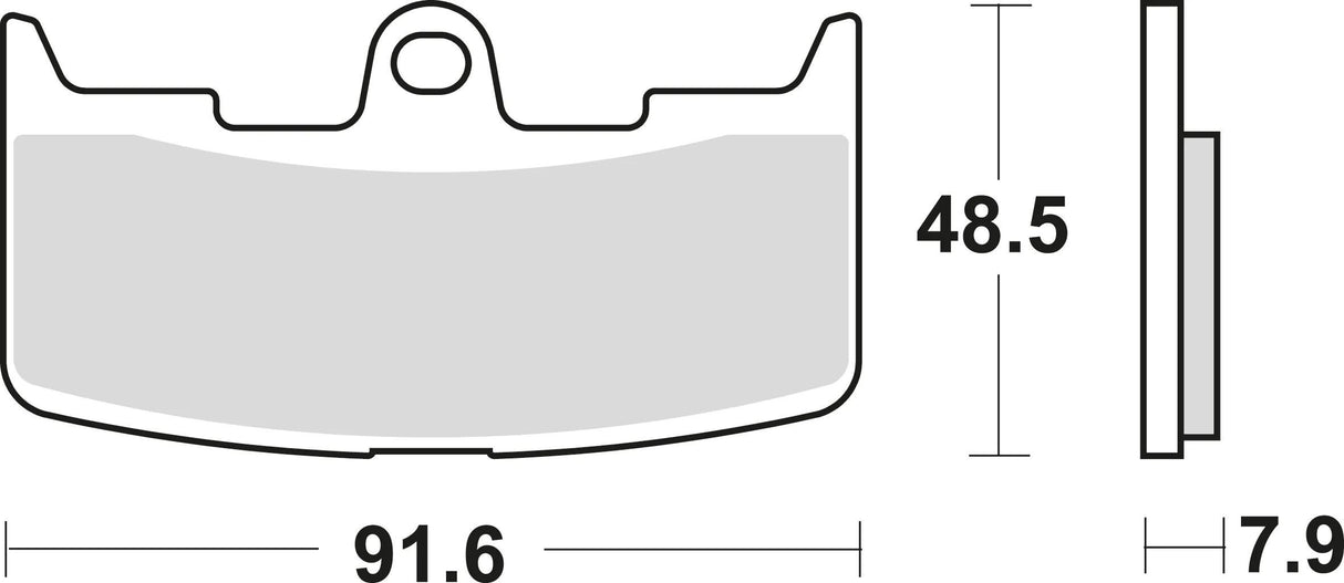 Trw remblokken mcb 747 brake pads sinter mcb 747 sv