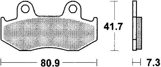 Trw remblokken mcb 534 brake pads sinter mcb 534 si