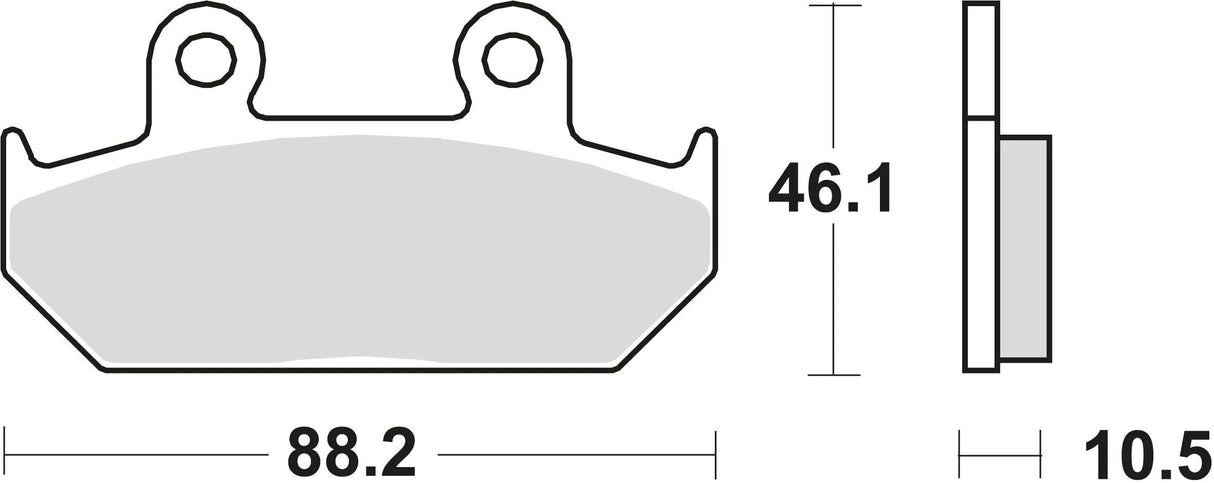 Trw remblokken mcb 624 brake pads sinter mcb 624 sv