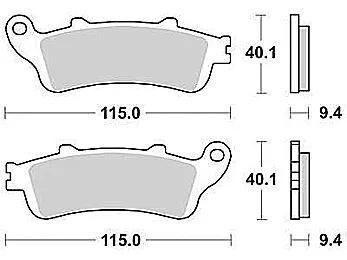 Trw remblokken mcb 693 brake pads sinter mcb 693 sh