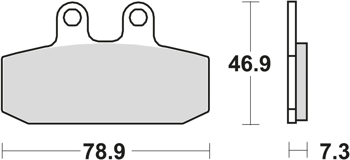 Trw remblokken mcb 557 brake pads sinter mcb557srm