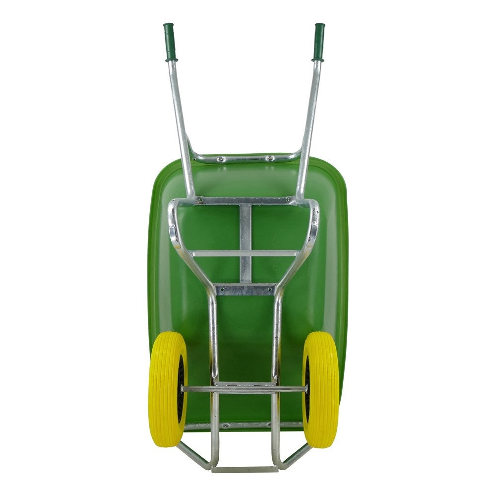 Fort producten kruiwagen f s 200l groen verz ond 2 nml wielen