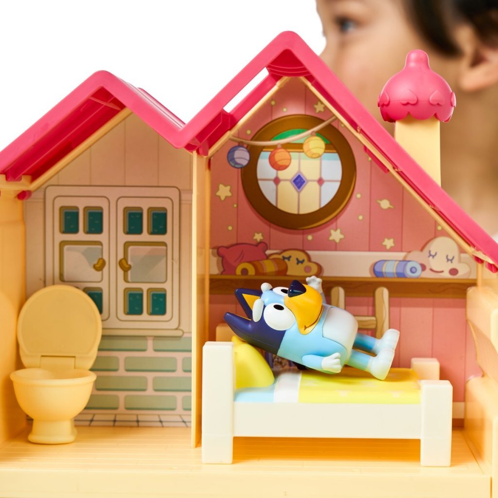 Moose toys bluey mini speelhuis met meubels en speelfiguur