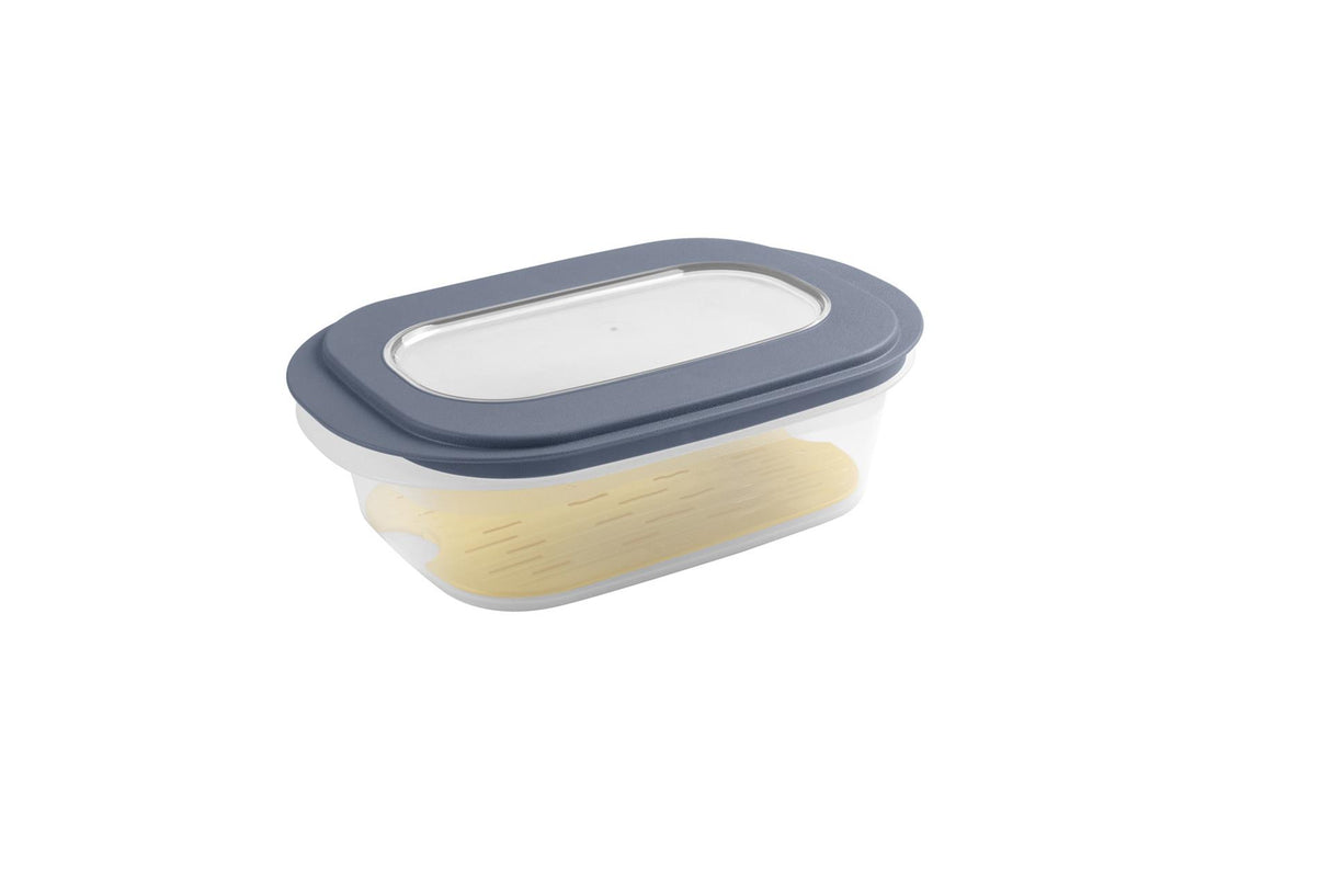 Sunware kaasdoos met tray transp. blauw