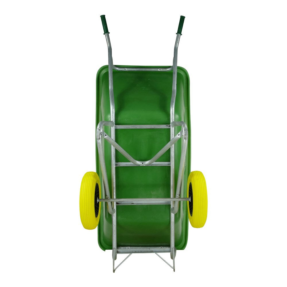 Fort producten kruiwagen f s 500l groen verzinkt onderstel 2 nml wiel
