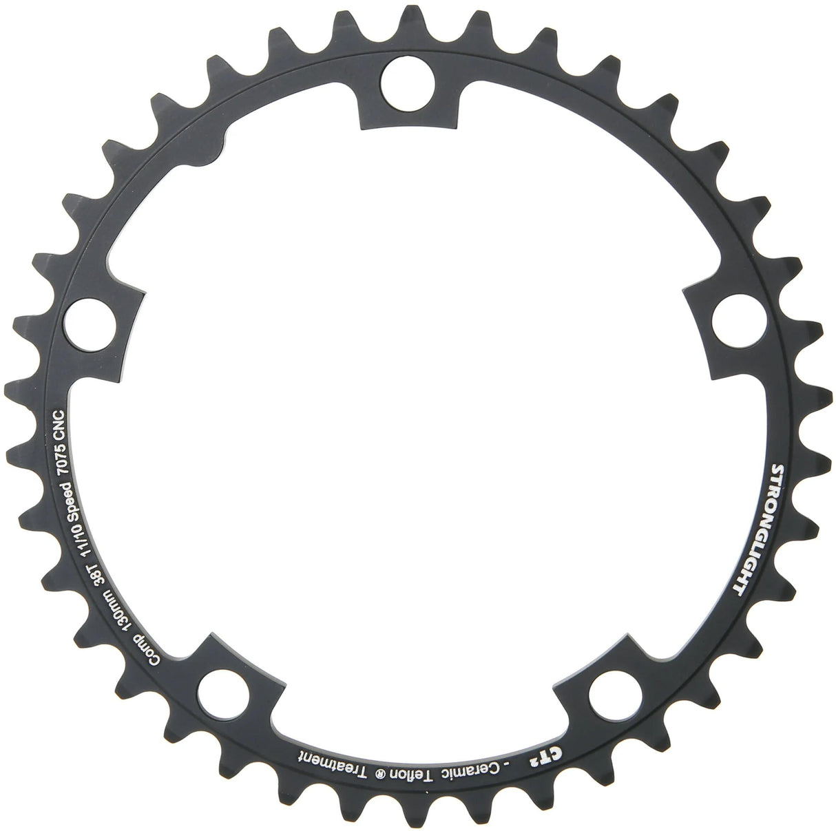 Stronglight kettingblad ct2 chain ring strongl.ct2 38t alu black