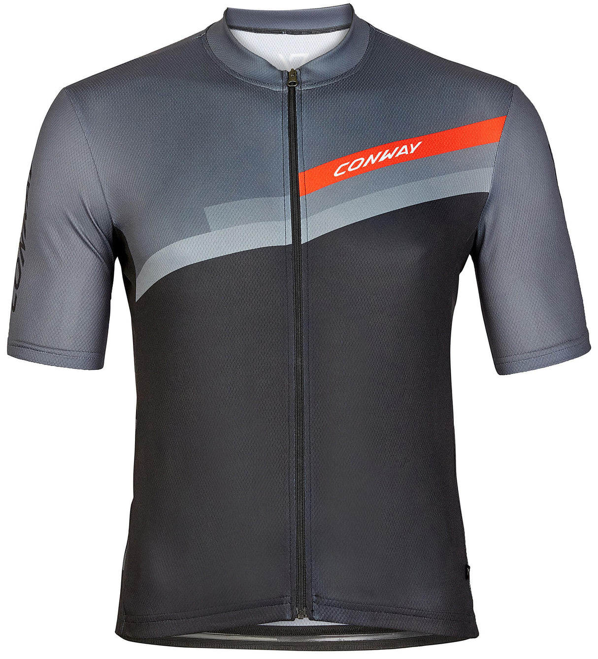 Conway shirt met korte mouwen active jersey full zip ss jersey act.full zip ss xs grey black