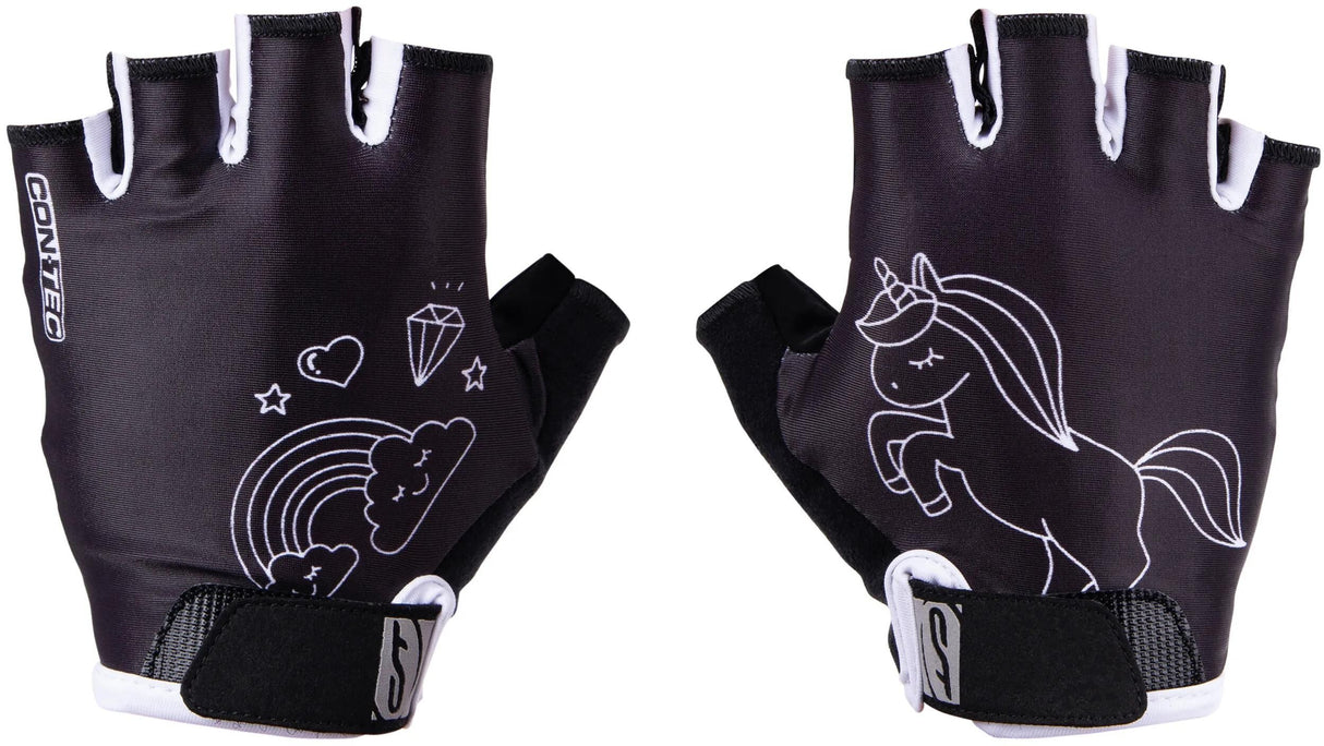 Contec kinderhandschoen unicorn ct glove unicorn black white - l
