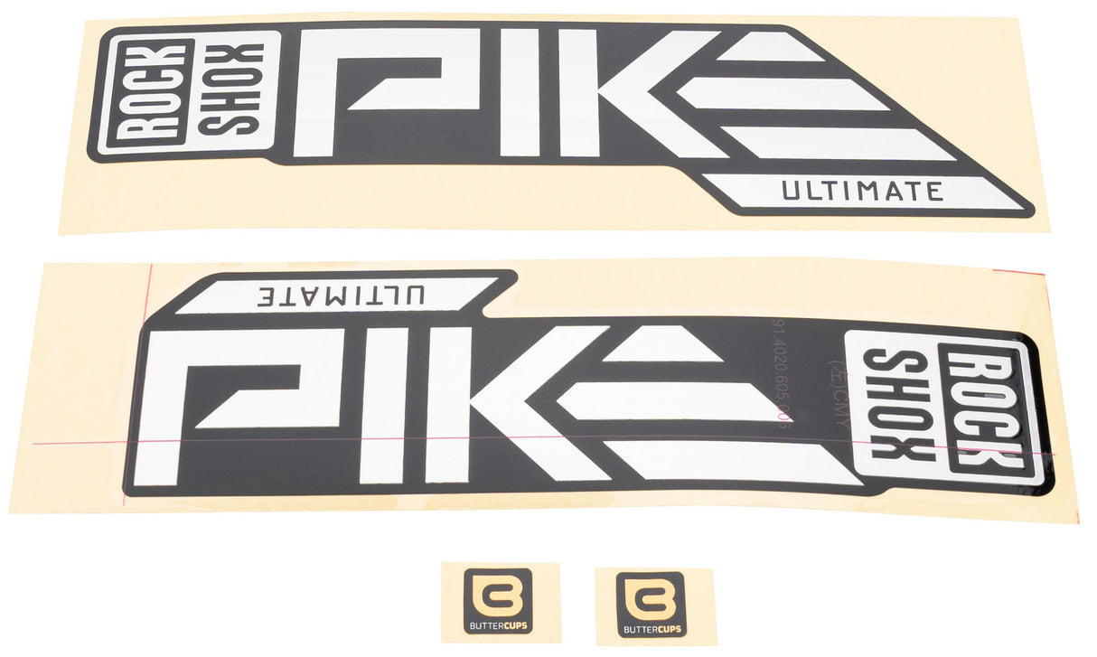 Rockshox decor set decal set rs silver pike ult 27 29 matt-sil.