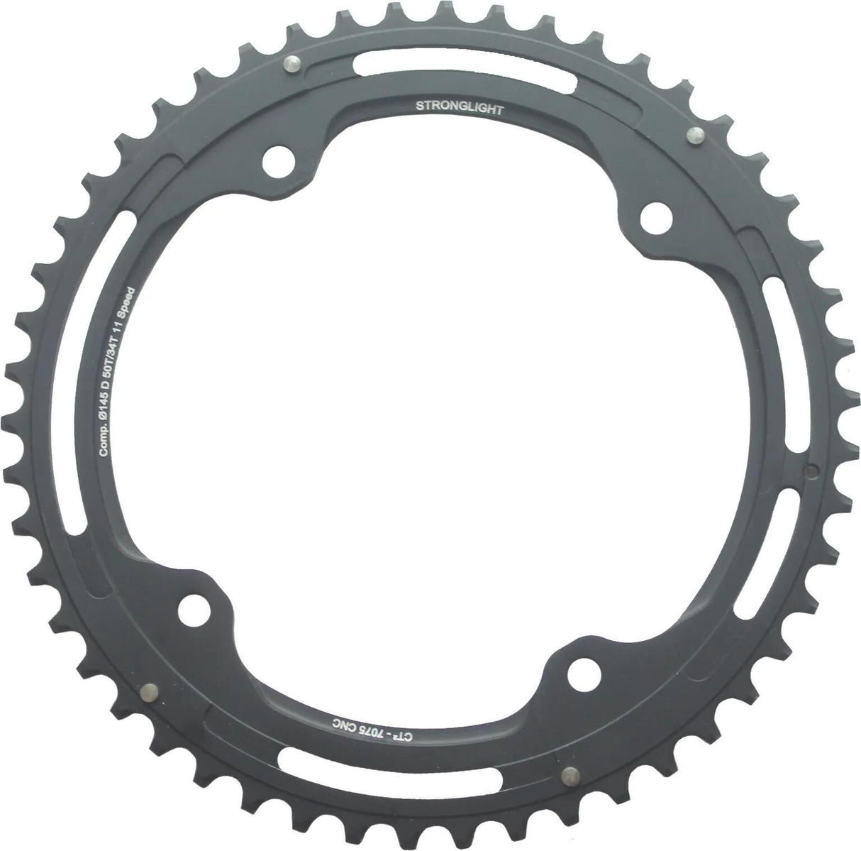 Stronglight kettingblad ct2 chain ring strongl. ct2 50t outer cer.-tefl.coat.