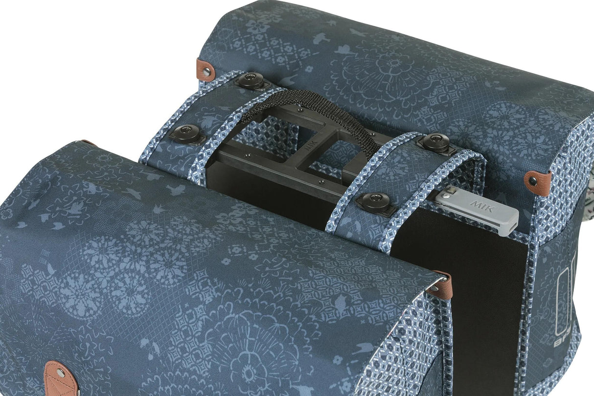 Basil dubbele tas boh�me mik 35l indigo
