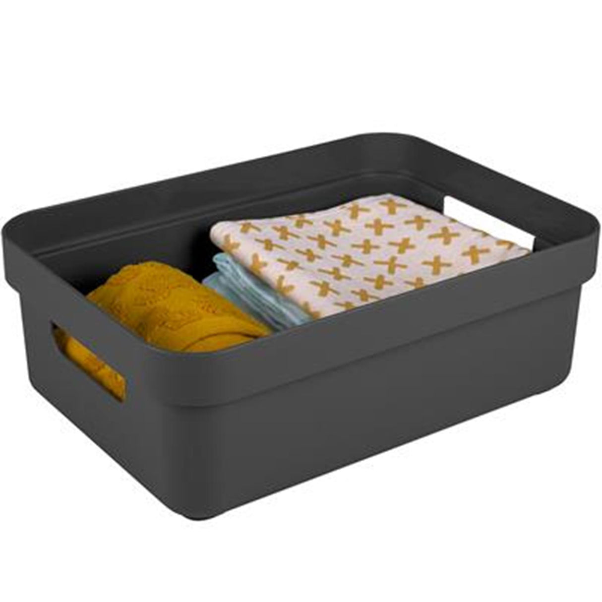 Sunware - sigma home opbergbox 9l antraciet - 35 x 24,6 x 12,2 cm
