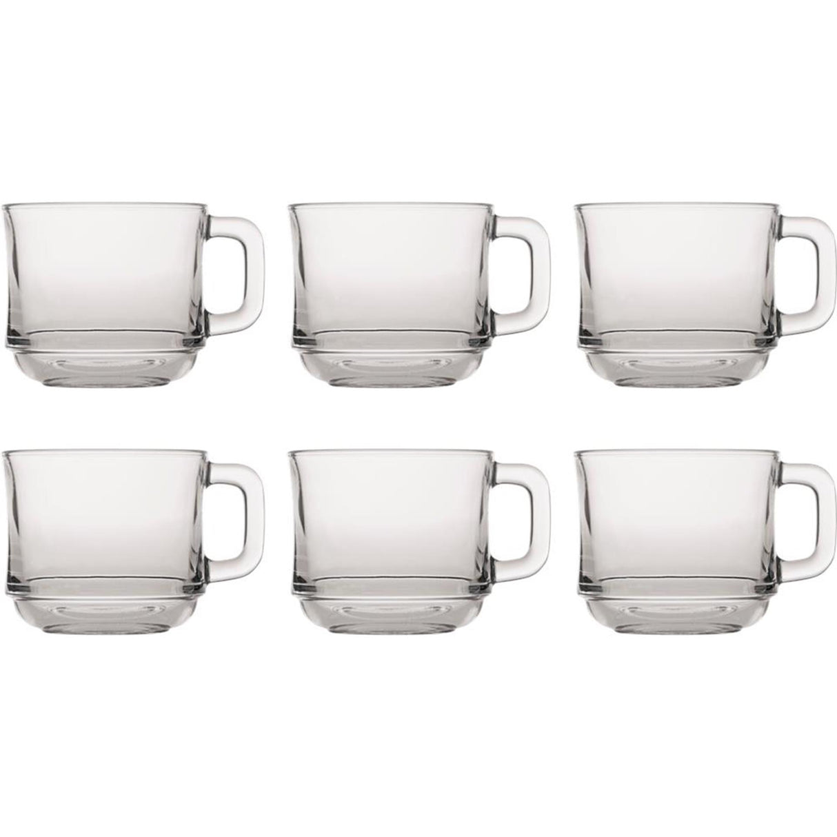 Duralex theeglas lys stapelbaar hardglas 220ml 6 stuks dia8x7.1cm
