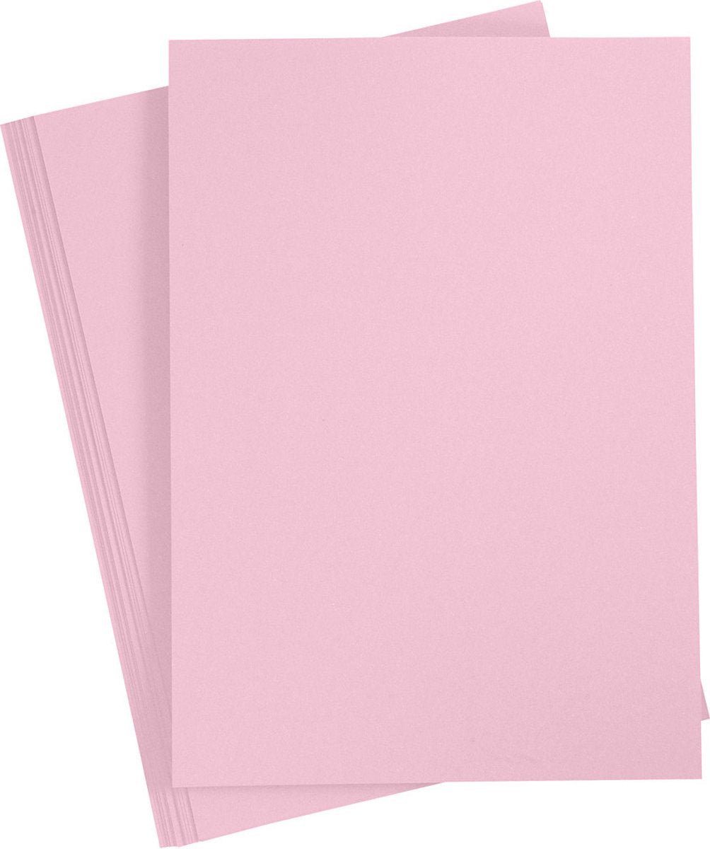 Creativ company gekleurd karton paars roze a4, 20 vel