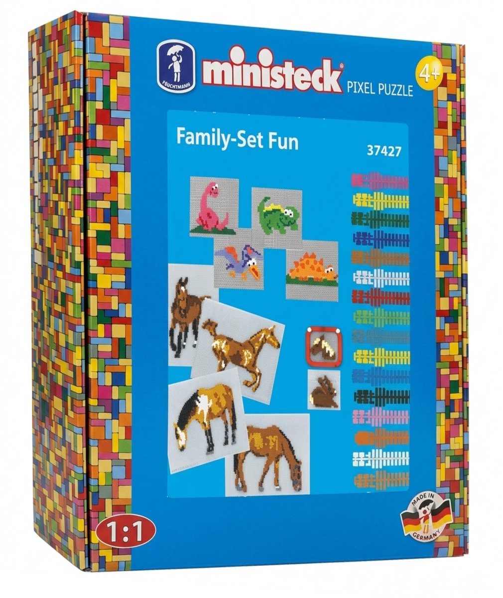 Ministeck - mozaïek - family fun - xl box - 1800dlg.