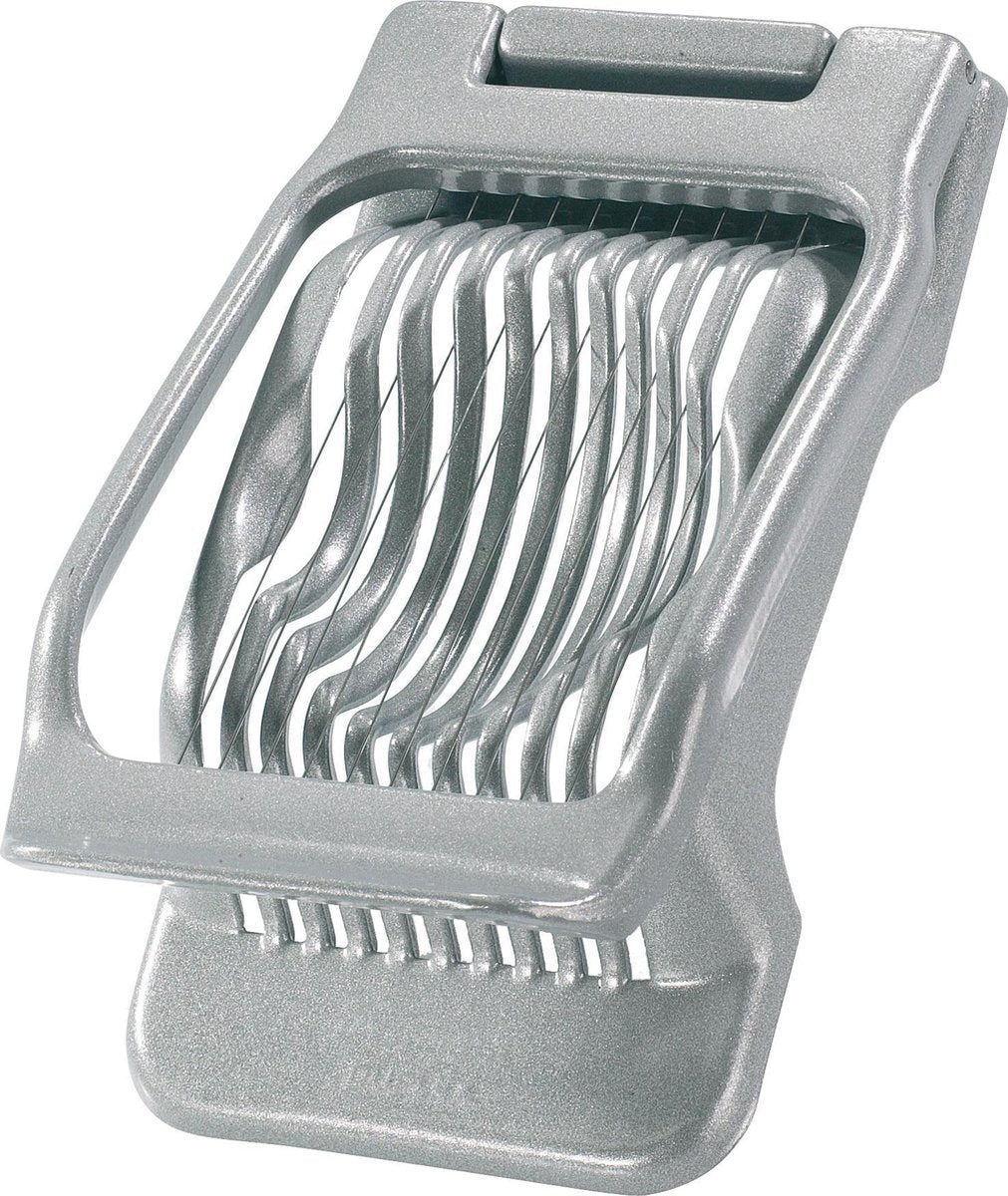 Westmark eisnijder voor ronde en ovale plakjes, individueel gespannen roestvrijstalen snijdragen, aluminium roestvrij staal, duplex, grijs, 10202260