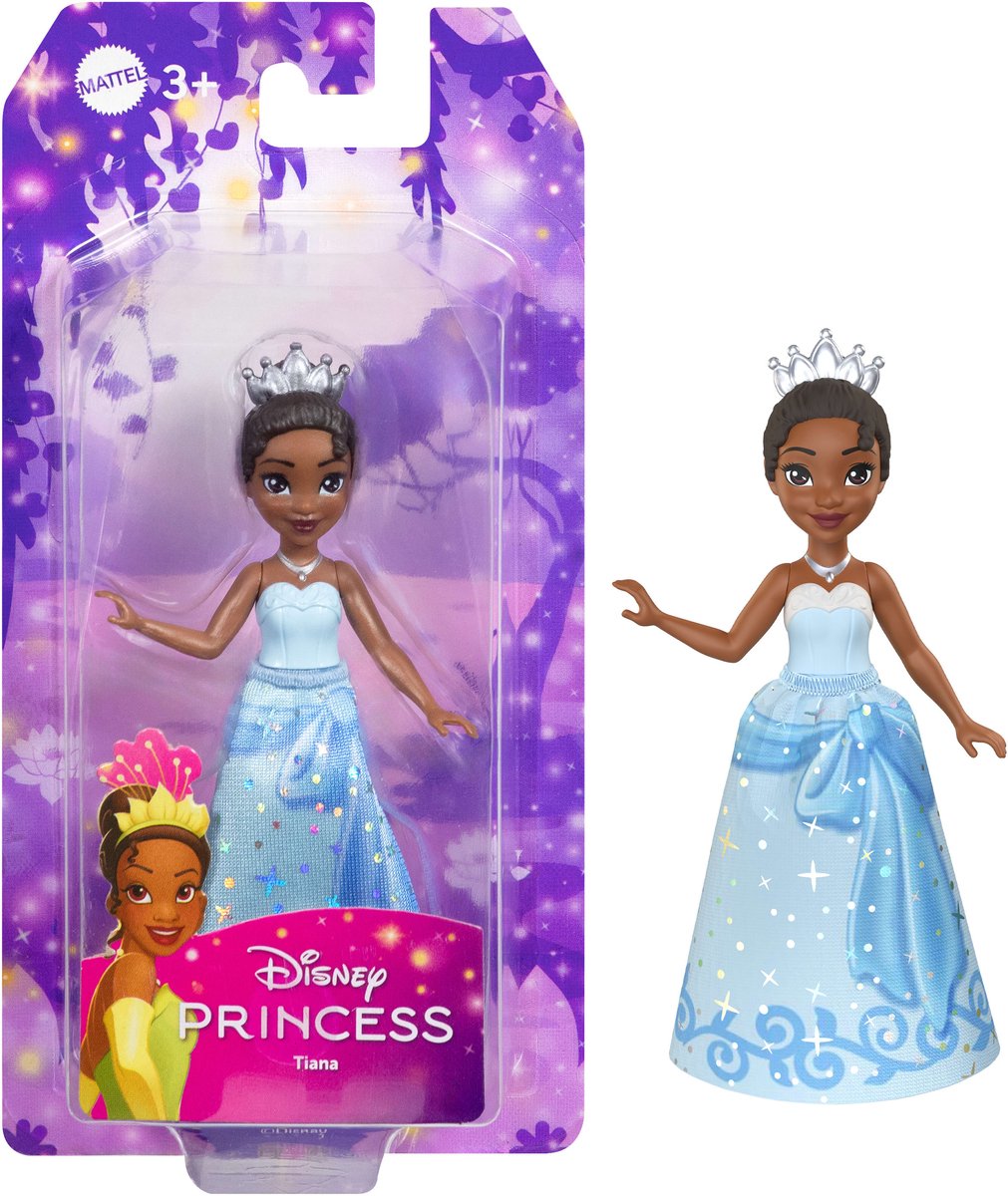 Disney princess tiana core small doll, kleine pop, vrouw, 3 jaar, jongen meisje, 95,4 mm, 50 g