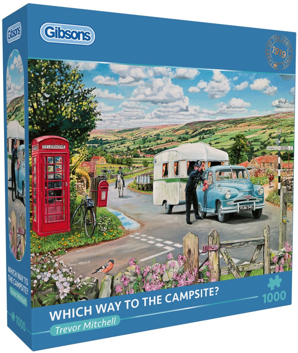 Gibsons - which way to the campsite (door trevor mitchell) - 1000 stukjes 68×49cm (b×h) - legpuzzel voor volwassenen